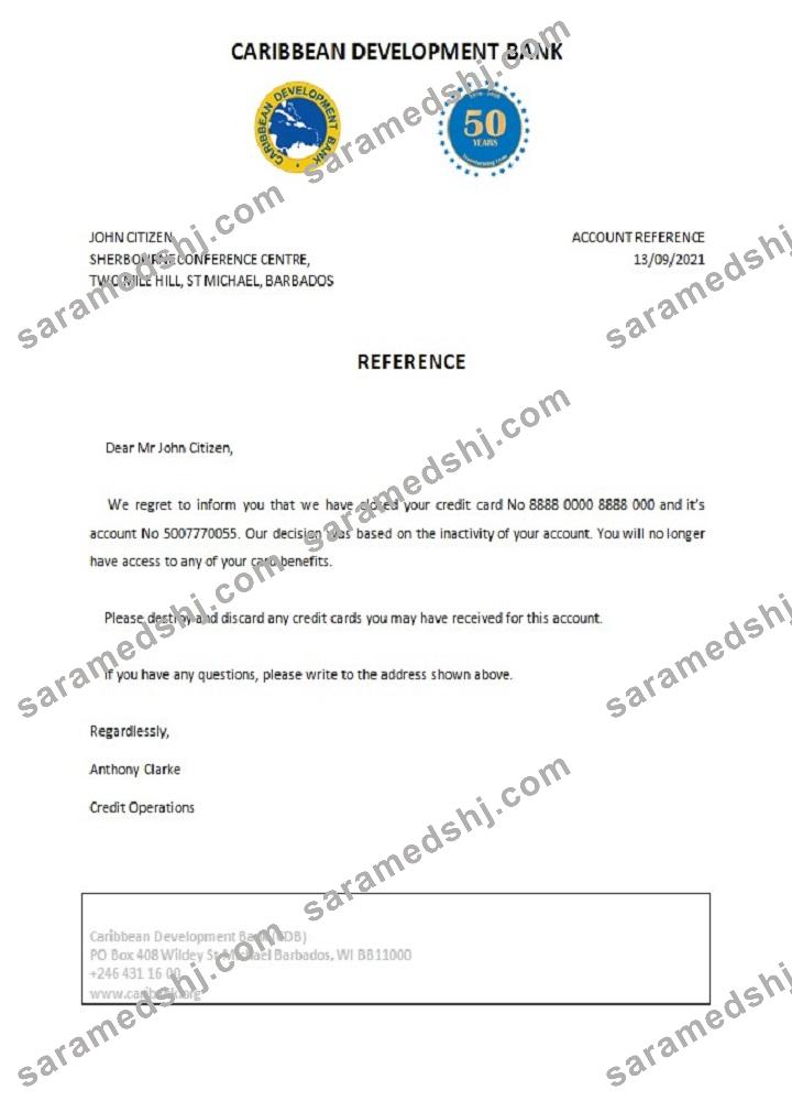 Barbados_Caribbean Development Bank_closure reference